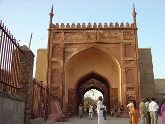  The entrance into the fort